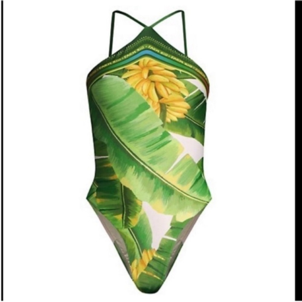 Farm Rio fresh Forrest one piece swimsuit M